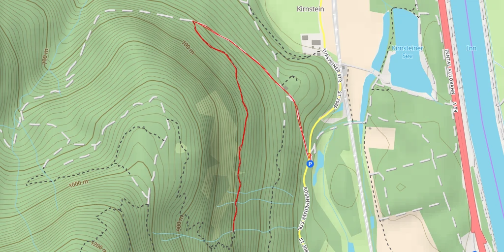 Map of the trail for Rosenheimer Straße - Rosenheimer Straße