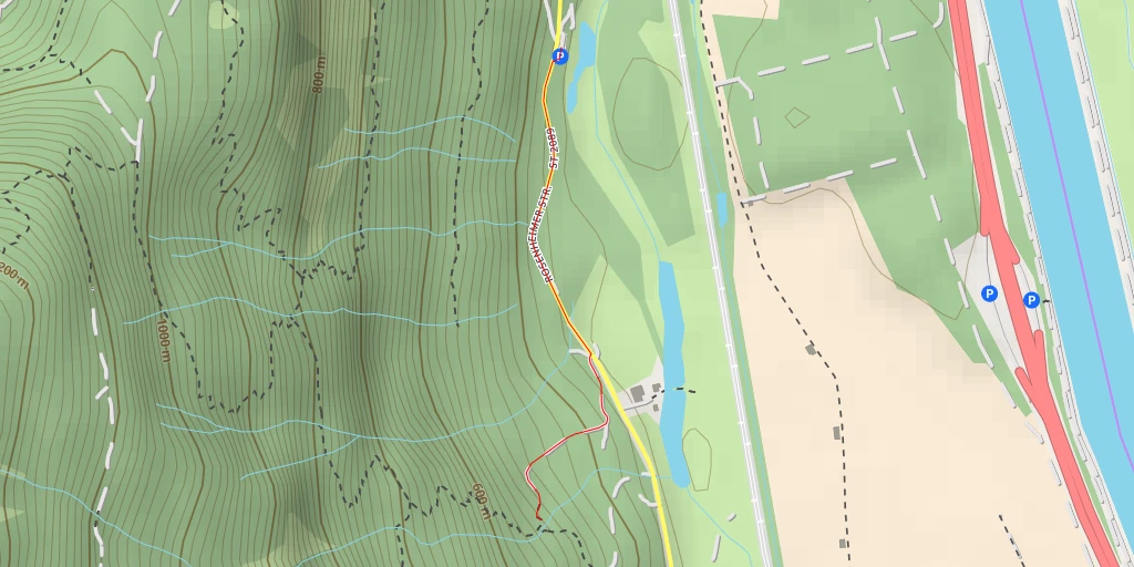 Map of the trail for Rosenheimer Straße