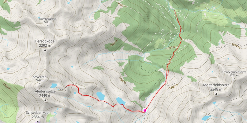 Map of the trail for Manzenkar