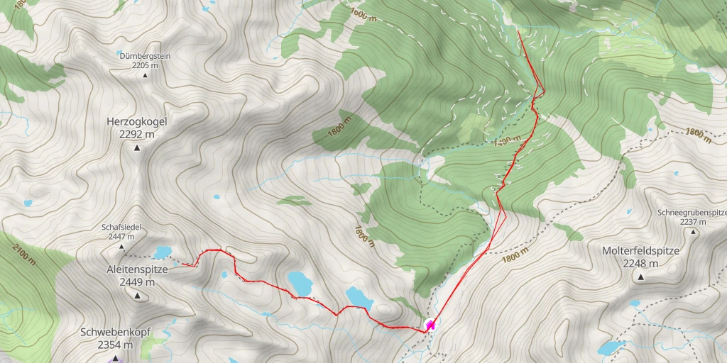 Map of the trail for Manzenkar