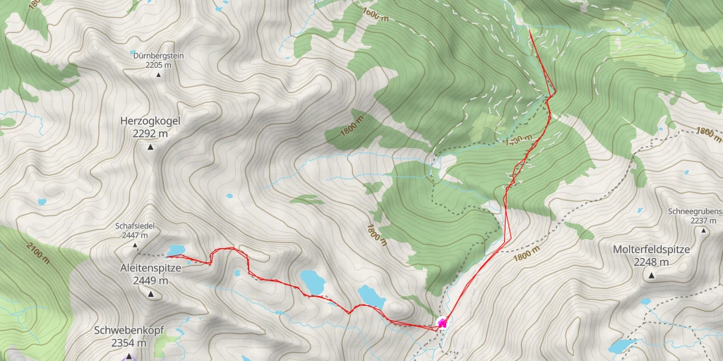 Map of the trail for Küharnbachtrog