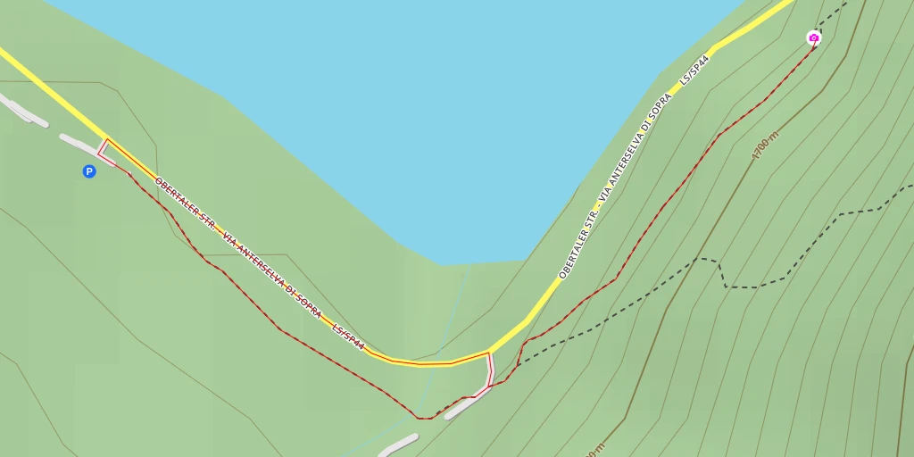 Map of the trail for Obertaler Straße - Via Anterselva di Sopra - Rasen-Antholz - Rasun-Anterselva