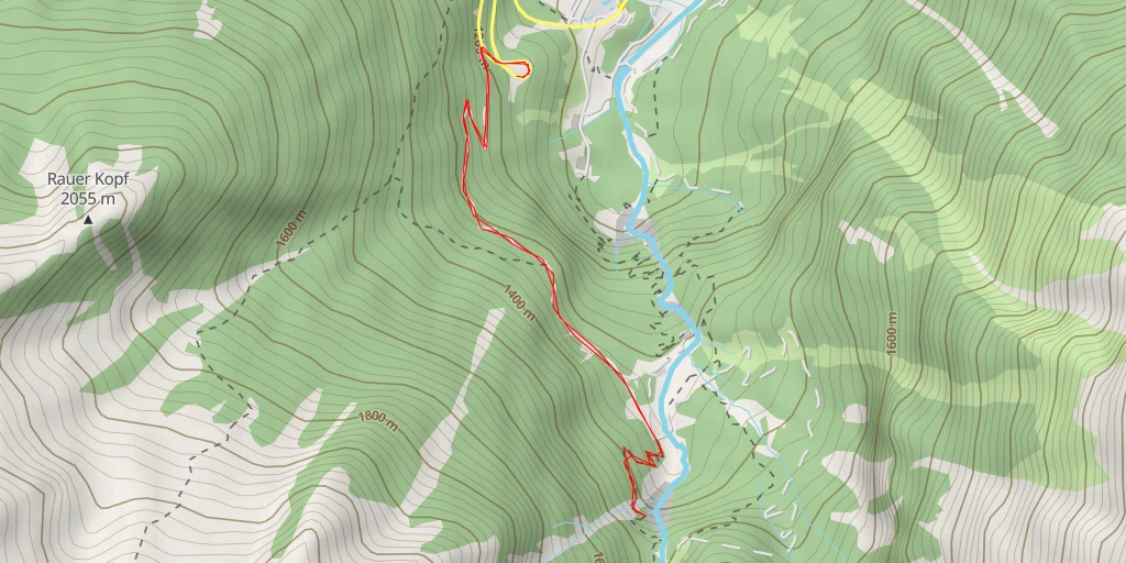 Map of the trail for Krimmler Wasserfall Stufe III