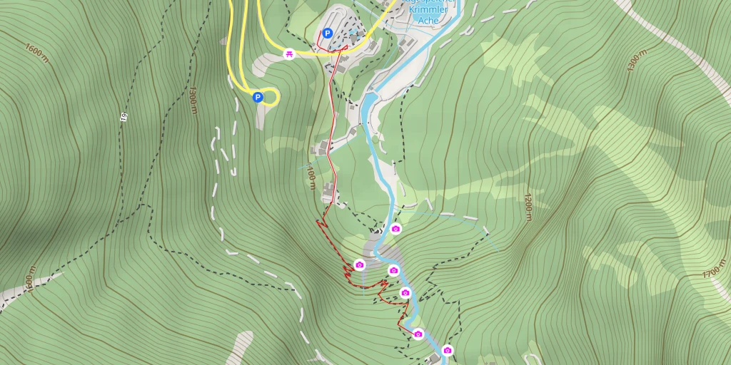 Map of the trail for Bergersteig