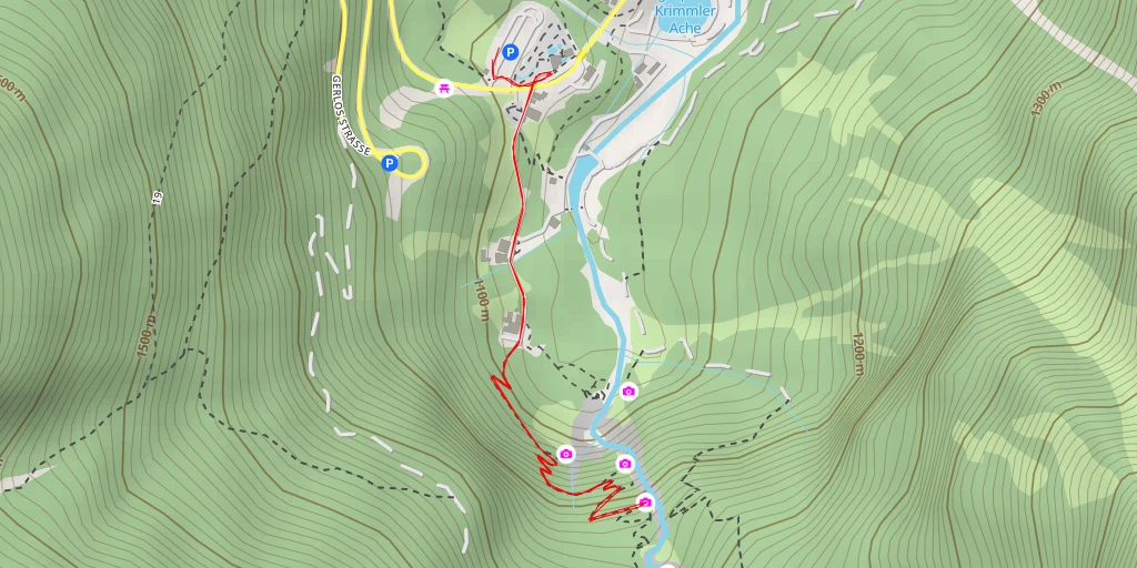 Map of the trail for Jung Kanzel