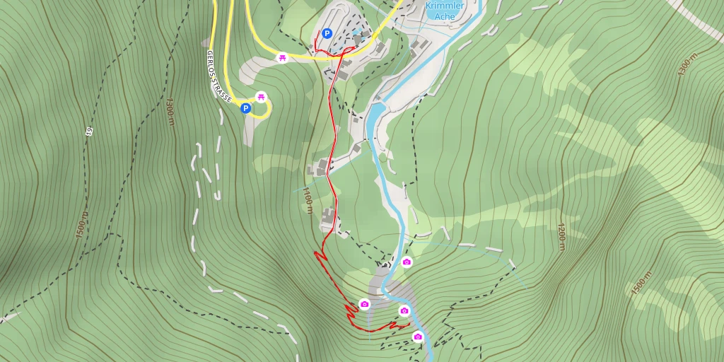 Map of the trail for Sendtner Kanzel