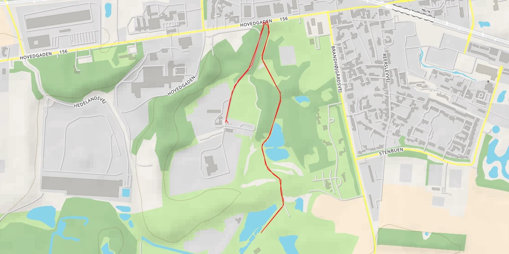 Map of the trail for Brandhøj - Brandhøjgårdsvej