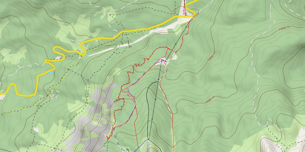 Map of the trail for Faloriai Normale - Cortina d'Ampezzo