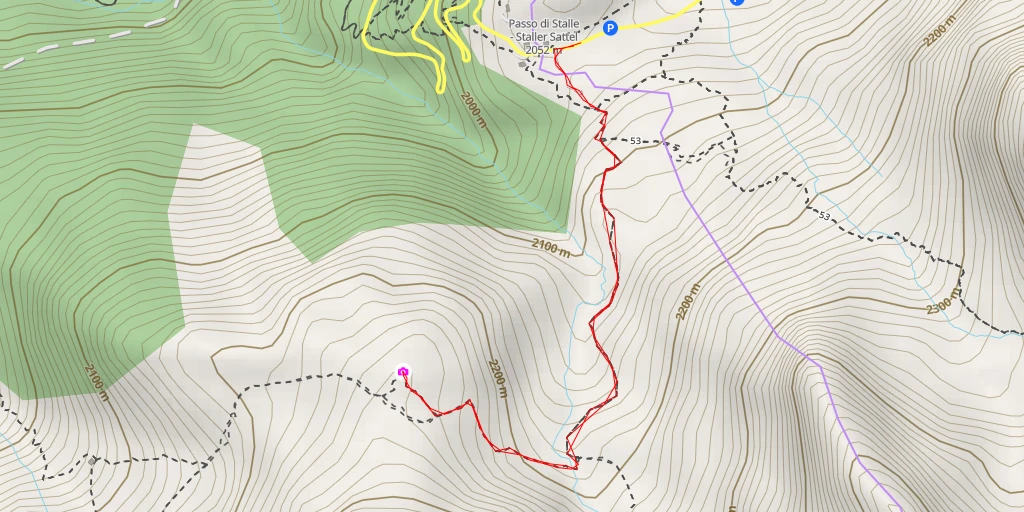 Map of the trail for Ackstallbach
