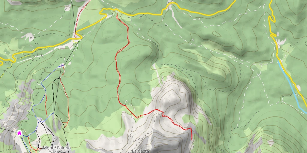 Map of the trail for Cortina d'Ampezzo