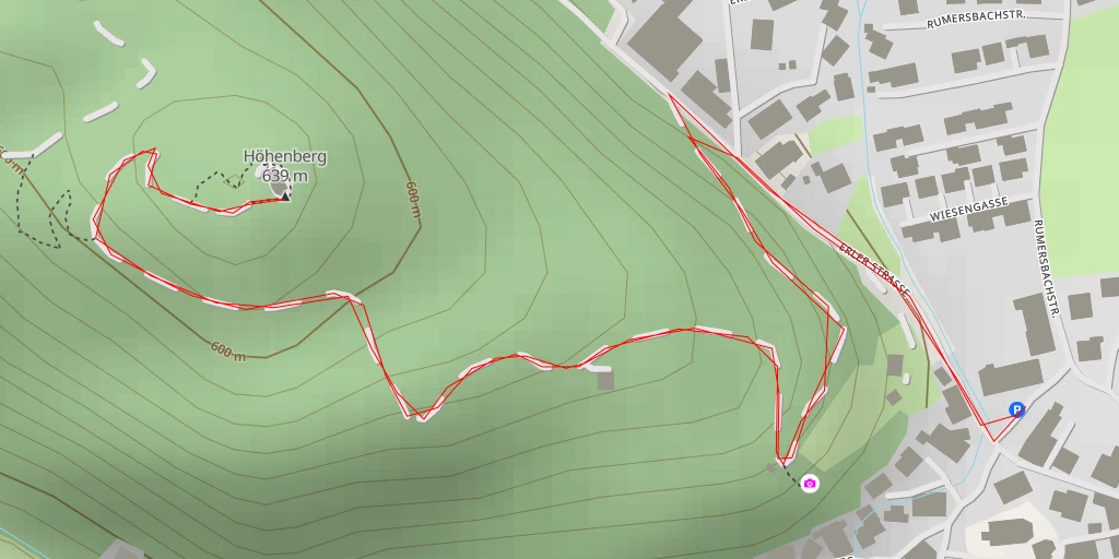 Map of the trail for Höhenberg