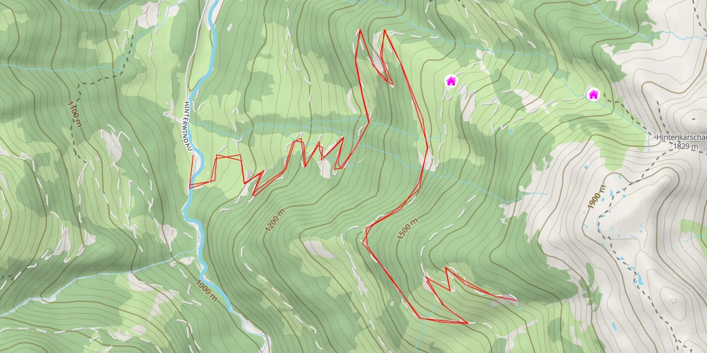 Map of the trail for Gersting-Oberkar-Burgweger - Foischingweg