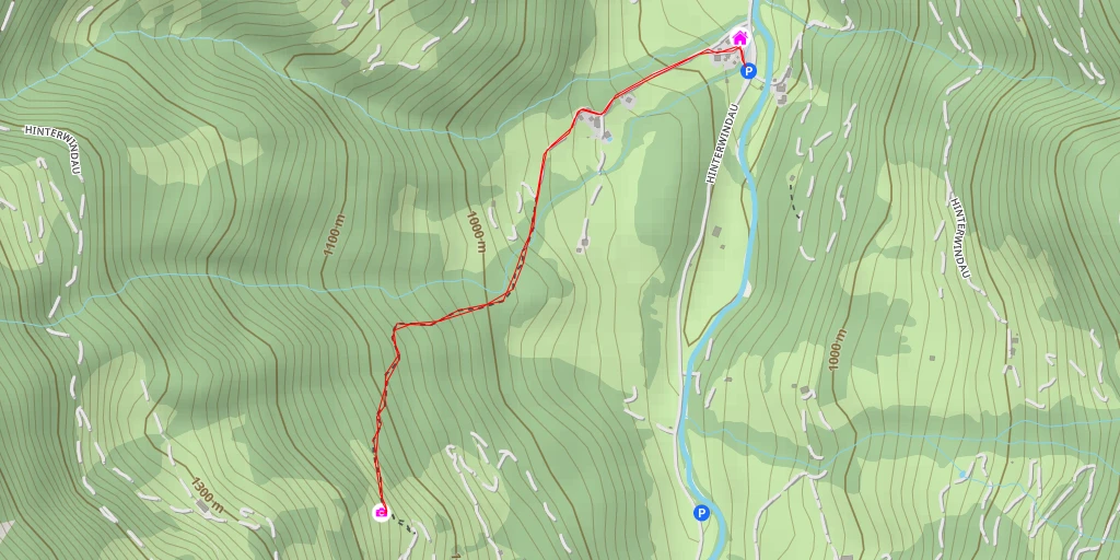 Carte de l'itinéraire :  Marterl - Westendorf