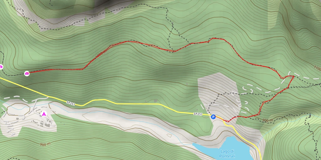 Carte de l'itinéraire :  Val di Zoldo