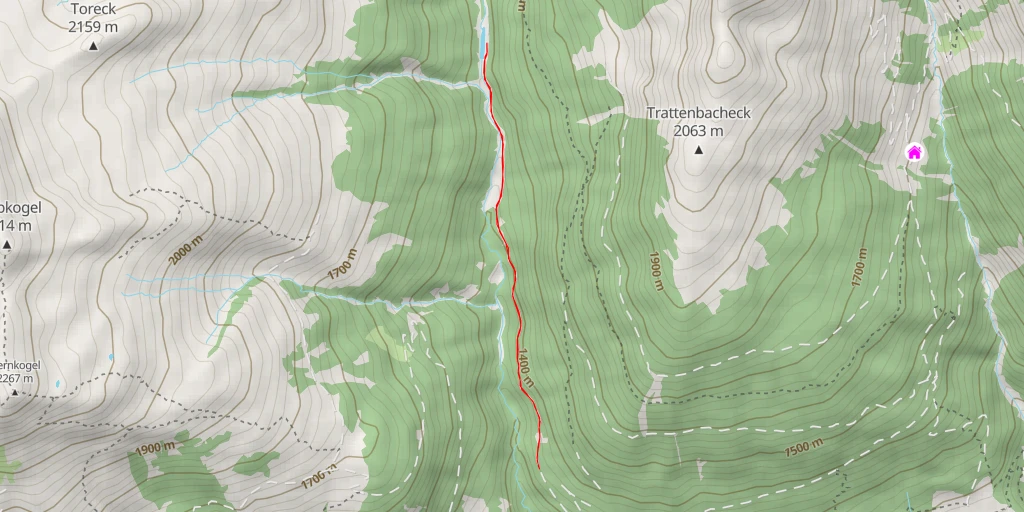 Map of the trail for Trattenbachweg - Trattenbachweg