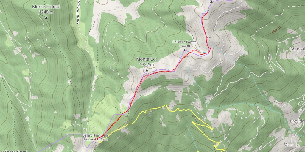 Map of the trail for TV1;E7 - TV1;E7