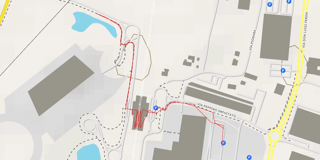 Map of the trail for Ospedale dell'Angelo - Via Papa Giovanni Paolo II - Venezia