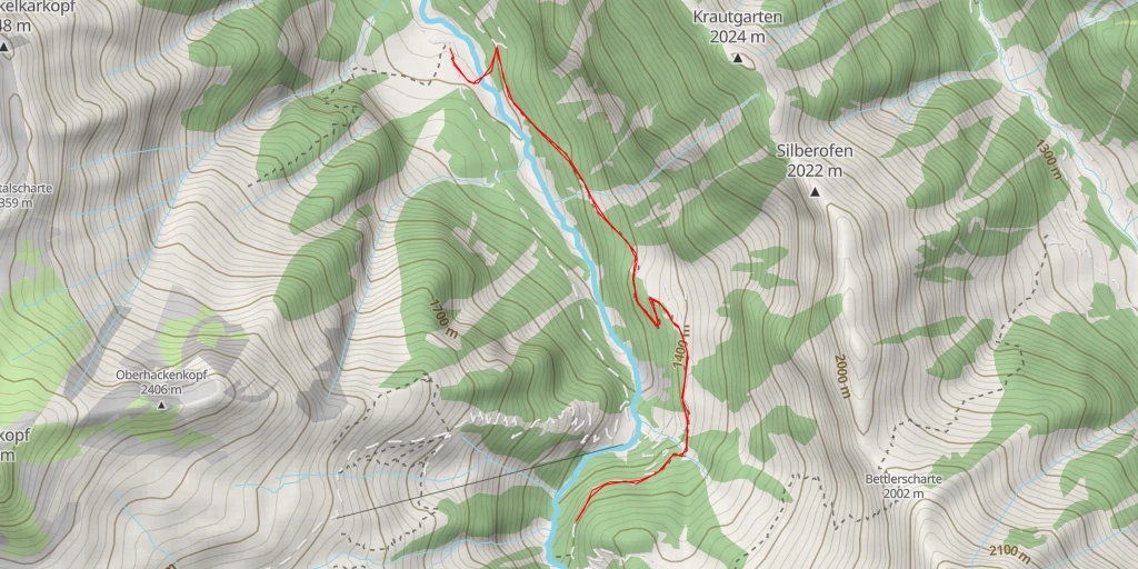 Map of the trail for Seebachfall