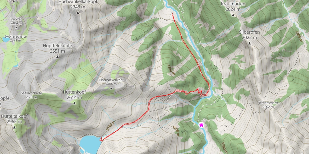 Map of the trail for Seebachsee Weg - Seebachsee Weg
