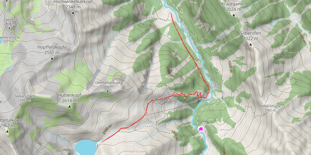 Map of the trail for Seebachsee Weg - Seebachsee Weg