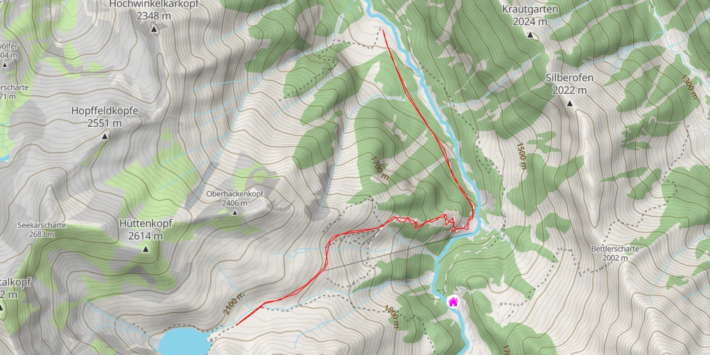 Map of the trail for Seebachsee Weg - Seebachsee Weg