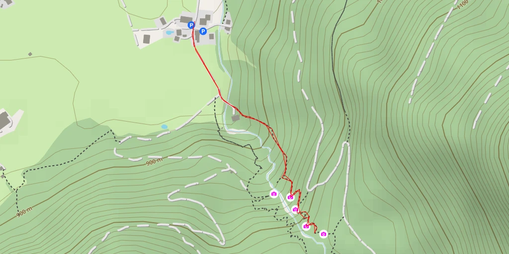 Map of the trail for Knappenkanzel