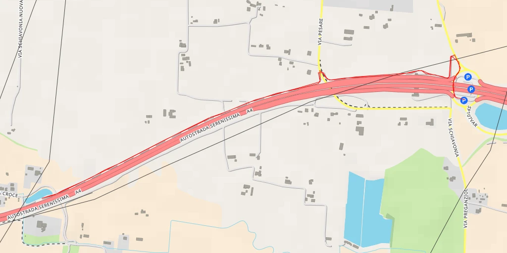 Map of the trail for Autostrada Serenissima - Autostrada Serenissima