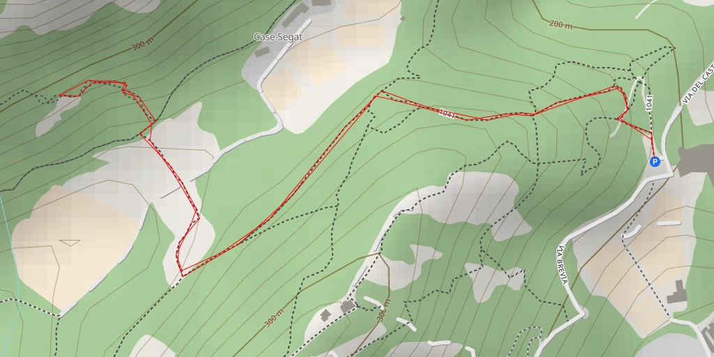 Map of the trail for Fontana dei gat - Vittorio Veneto