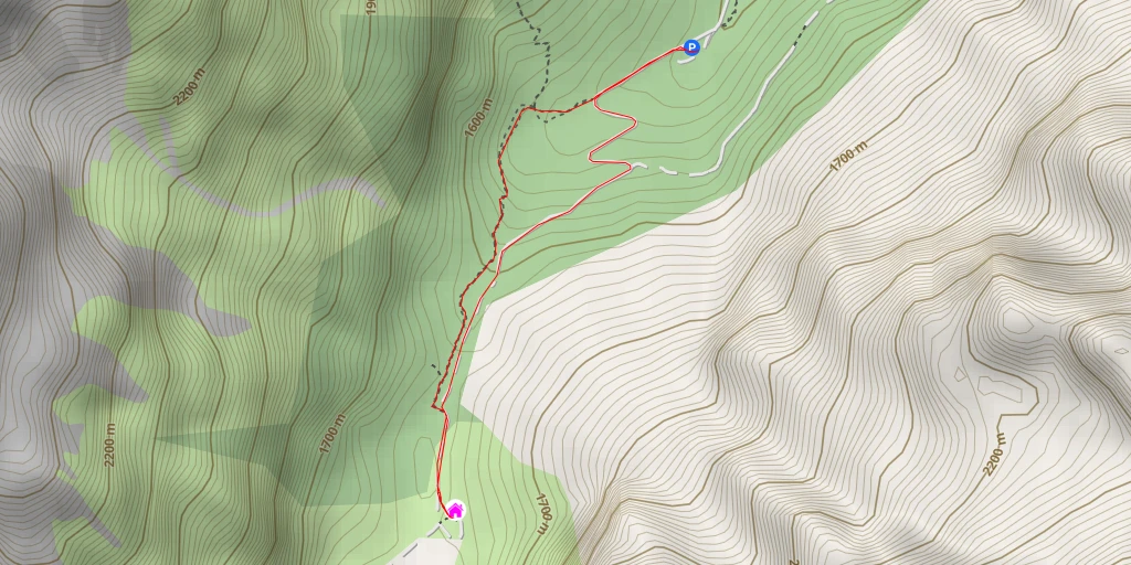 Map of the trail for Dreischusterhütte - Rifugio Tre Scarperi