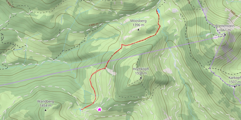 Map of the trail for Grünbodensteig