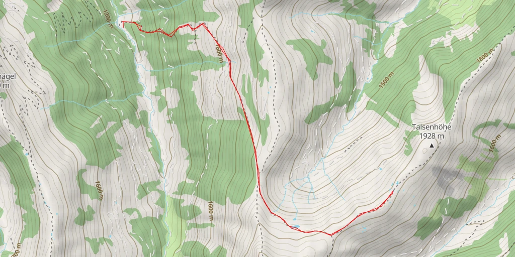 Carte de l'itinéraire :  Gaux Hochalm