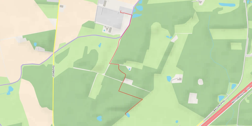 Map of the trail for Margretevej - Margretevej