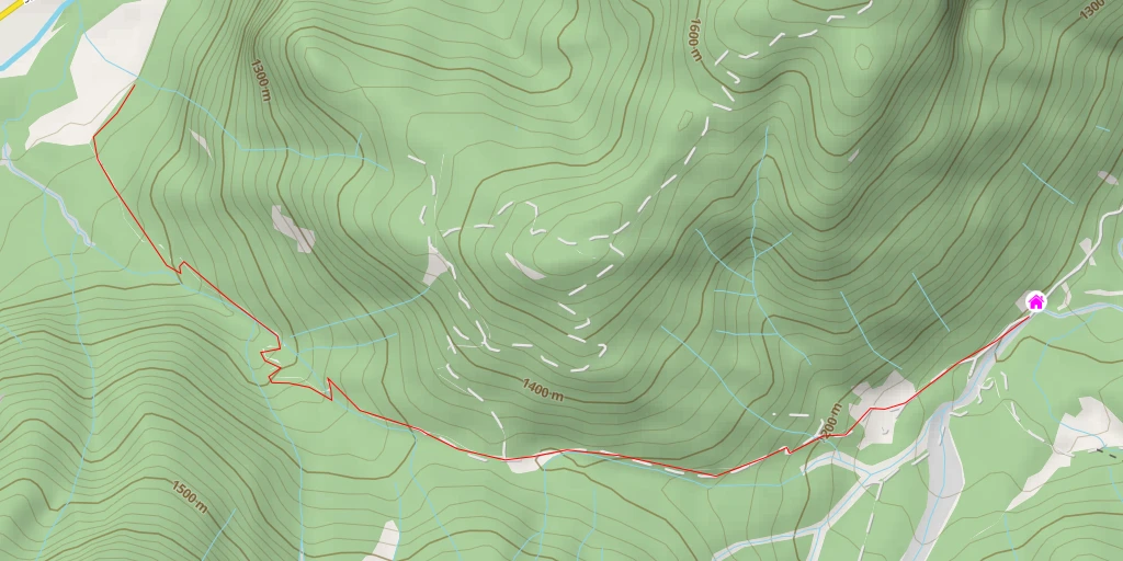 Map of the trail for Chalet La Primula - Lozzo di Cadore