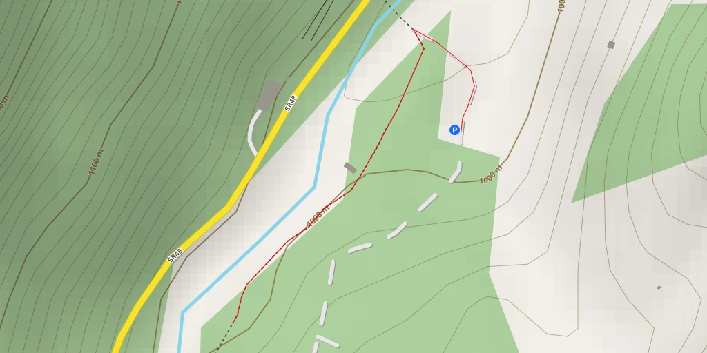 Carte de l'itinéraire :  Via Valle Ansiei - Via Valle Ansiei