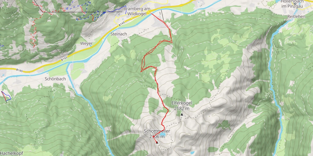 Map of the trail for Schottmeiler