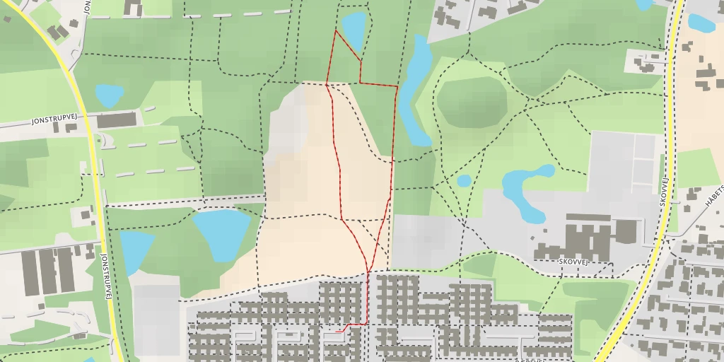 Map of the trail for Solbrinken