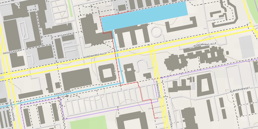 Map of the trail for Rådhussøen