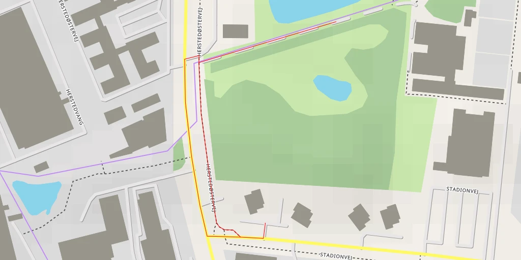 Map of the trail for Egesøen