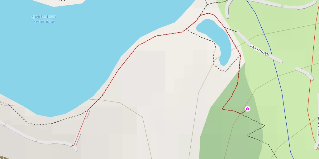 Map of the trail for Paßthurn