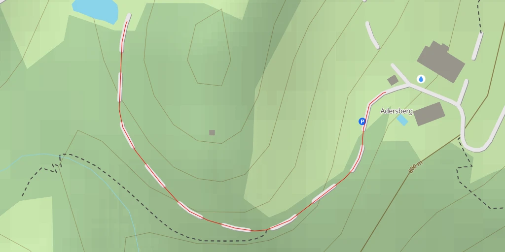 Map of the trail for Adersbergstraße