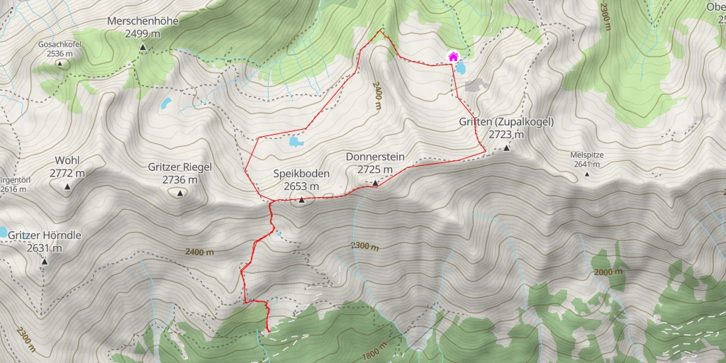 Map of the trail for Zupalsee