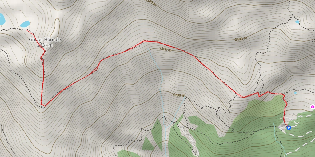 Map of the trail for 23 --- Panoramaweg Leben am Steilhang - Sankt Veit in Defereggen