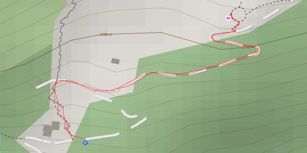 Map of the trail for FreiRaum Alm