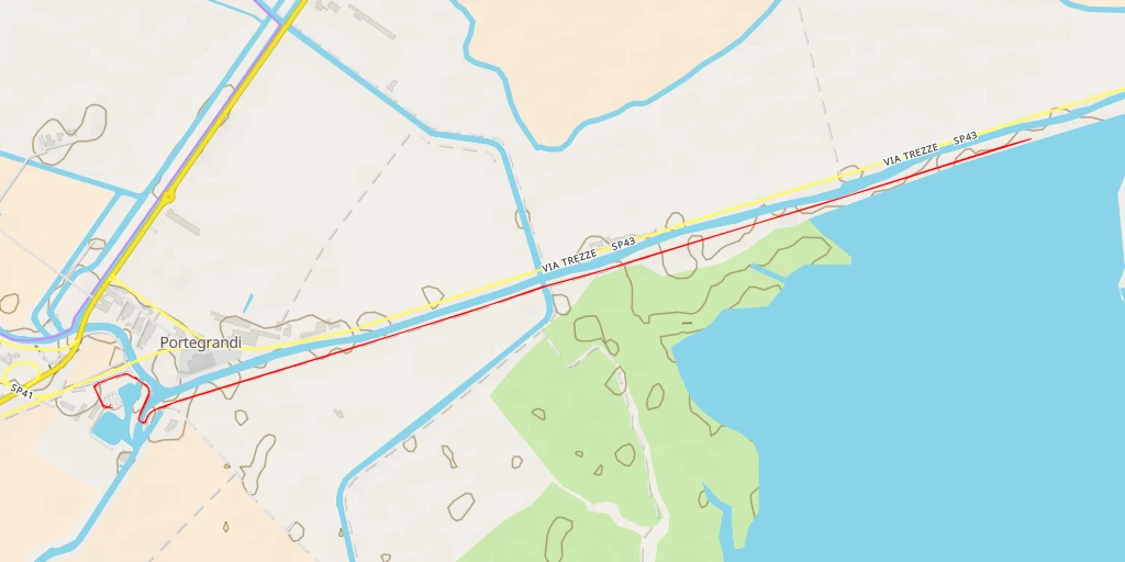 Map of the trail for Taglio del Sile