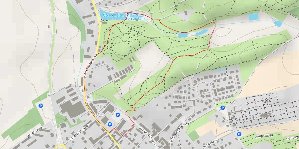 Map of the trail for Crotenlaider Straße