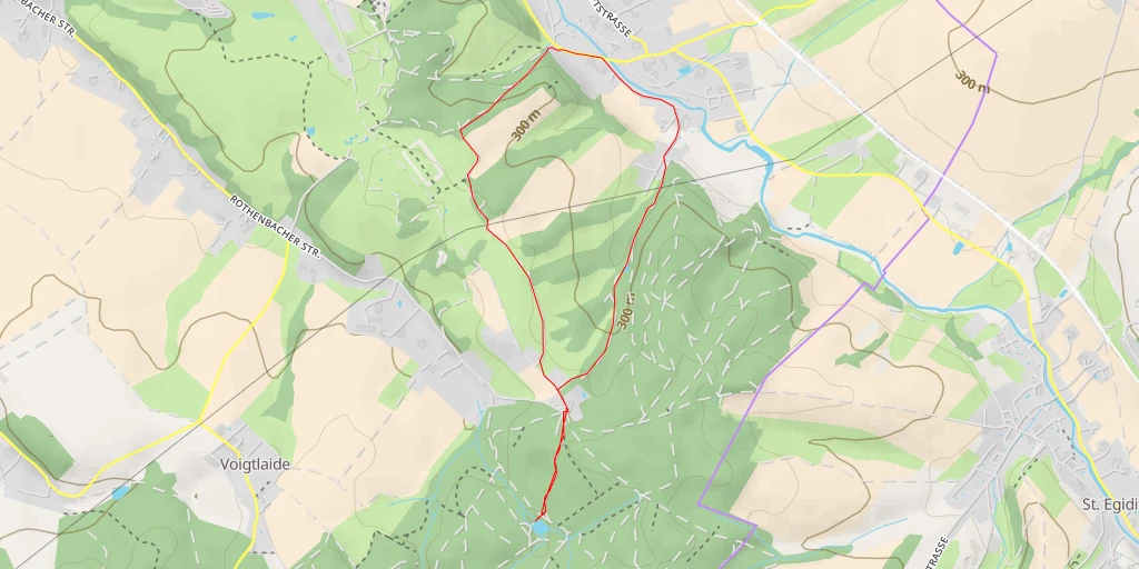 Map of the trail for Forsthausweg