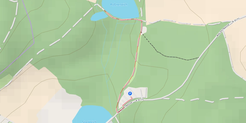 Map of the trail for Waldstraße