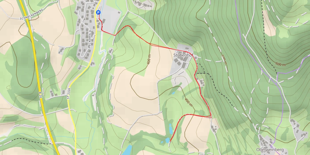 Map of the trail for SR 13 - SR 13