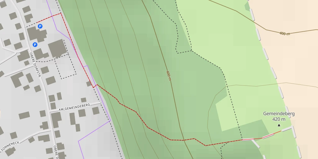 Map of the trail for Gemeindeberg