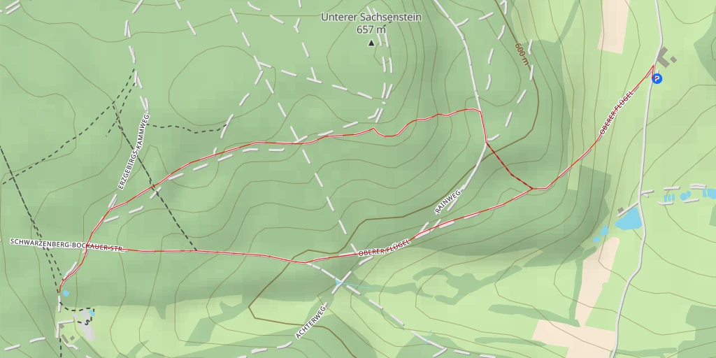 Map of the trail for Erzgebirgs-Kammweg - Erzgebirgs-Kammweg - Lauter-Bernsbach